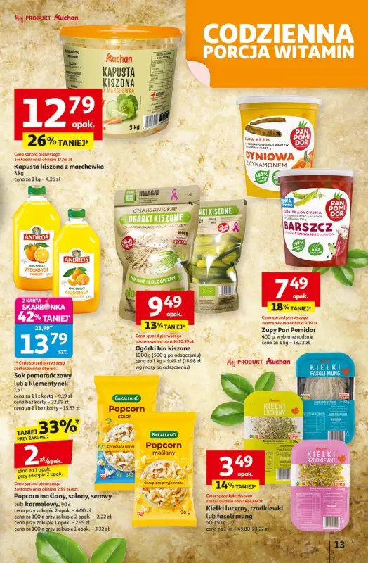 Auchan - gazetka promocyjna Gazetka Wielkie przeboje cenowe Hipermarket Auchan od czwartku 09.10 do środy 15.10 - strona 13