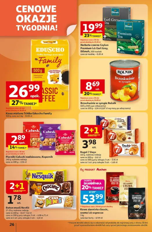 Auchan - gazetka promocyjna Gazetka Wielkie przeboje cenowe Hipermarket Auchan od czwartku 09.10 do środy 15.10 - strona 26