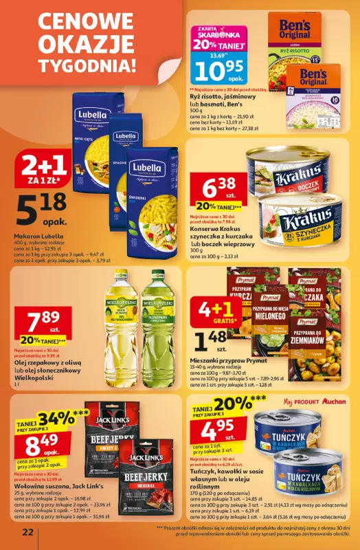 Auchan - gazetka promocyjna Gazetka Wielkie przeboje cenowe Hipermarket Auchan od czwartku 09.10 do środy 15.10 - strona 22
