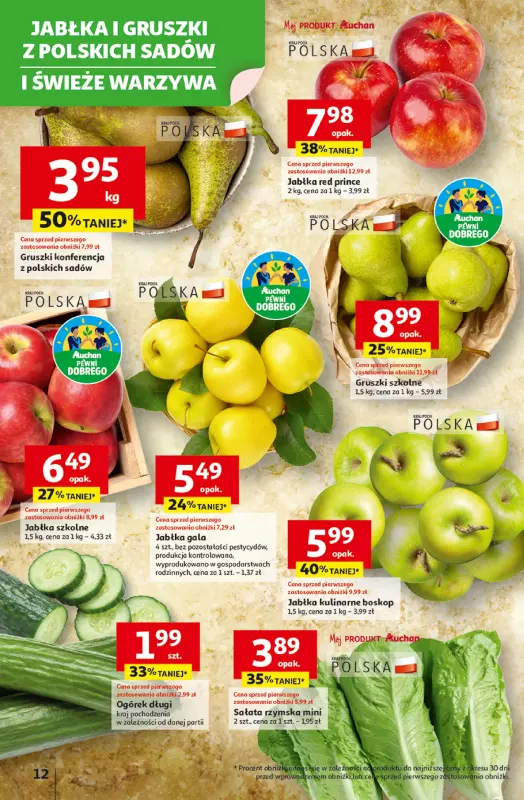 Auchan - gazetka promocyjna Gazetka Wielkie przeboje cenowe Hipermarket Auchan od czwartku 09.10 do środy 15.10 - strona 12