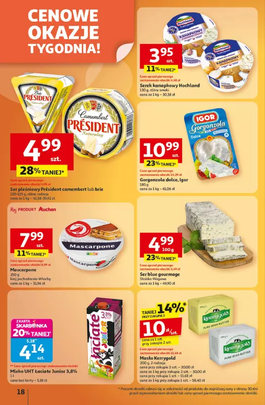 Auchan - gazetka promocyjna Gazetka Wielkie przeboje cenowe Hipermarket Auchan od czwartku 09.10 do środy 15.10 - strona 18