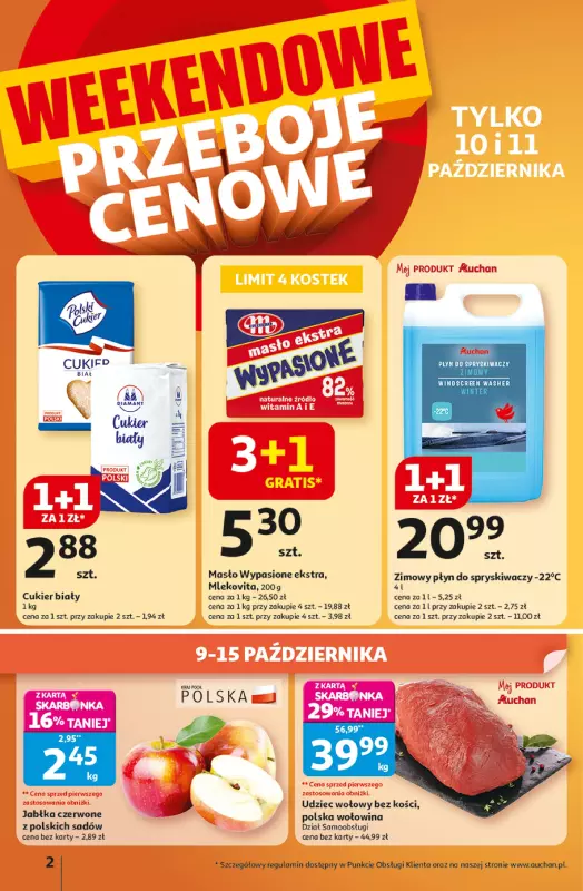 Auchan - gazetka promocyjna Gazetka Wielkie przeboje cenowe Hipermarket Auchan od czwartku 09.10 do środy 15.10 - strona 2