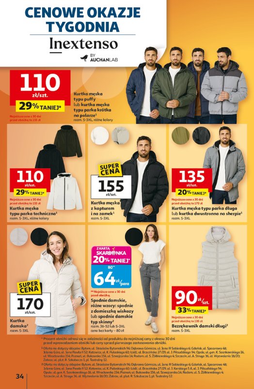 Auchan - gazetka promocyjna Gazetka Wielkie przeboje cenowe Hipermarket Auchan  do środy 15.10 - strona 34