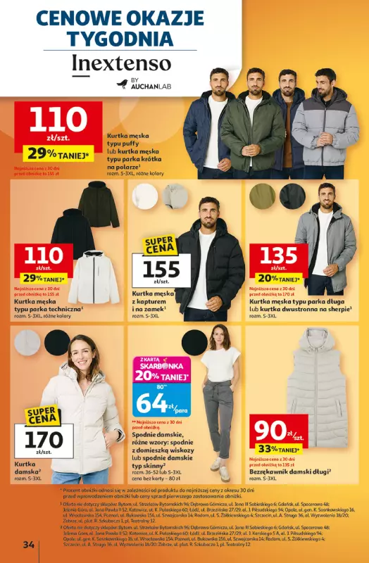 Auchan - gazetka promocyjna Gazetka Wielkie przeboje cenowe Hipermarket Auchan od czwartku 09.10 do środy 15.10 - strona 34