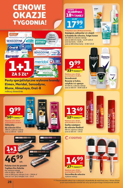 Auchan - gazetka promocyjna Gazetka Wielkie przeboje cenowe Hipermarket Auchan od czwartku 09.10 do środy 15.10 - strona 28