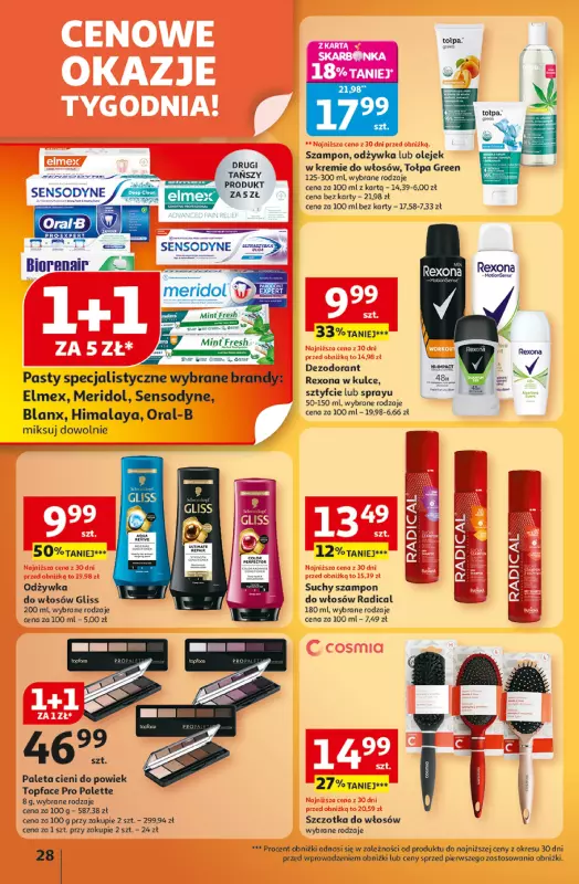 Auchan - gazetka promocyjna Gazetka Wielkie przeboje cenowe Hipermarket Auchan od czwartku 09.10 do środy 15.10 - strona 28