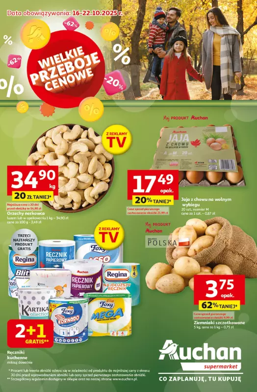 Auchan - gazetka promocyjna Wielkie przeboje cenowe Supermarket  