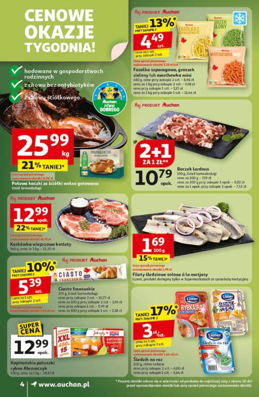 Auchan - gazetka promocyjna Wielkie przeboje cenowe Supermarket od czwartku 16.10 do środy 22.10 - strona 4