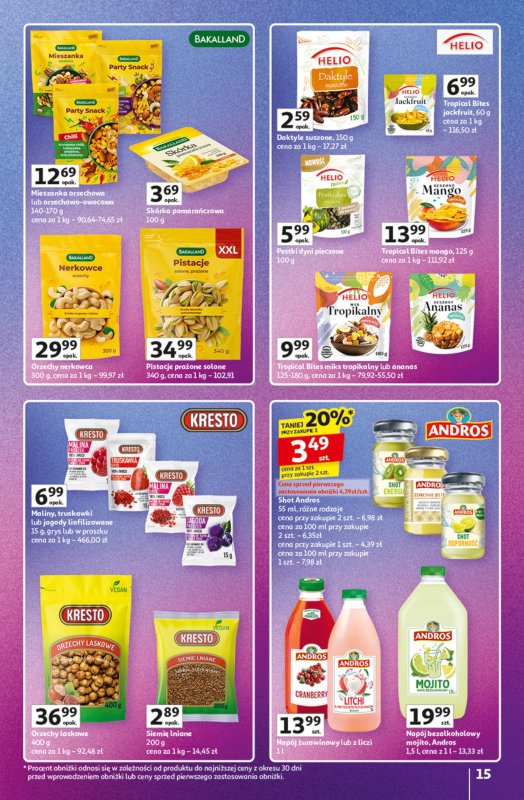Auchan - gazetka promocyjna Znane marki duży wybór Hipermarket od czwartku 16.10 do środy 22.10 - strona 15