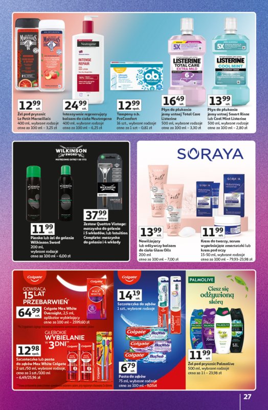 Auchan - gazetka promocyjna Znane marki duży wybór Hipermarket od czwartku 16.10 do środy 22.10 - strona 27
