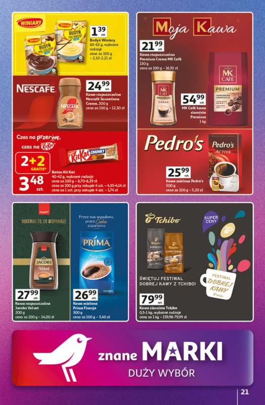 Auchan - gazetka promocyjna Znane marki duży wybór Hipermarket od czwartku 16.10 do środy 22.10 - strona 21