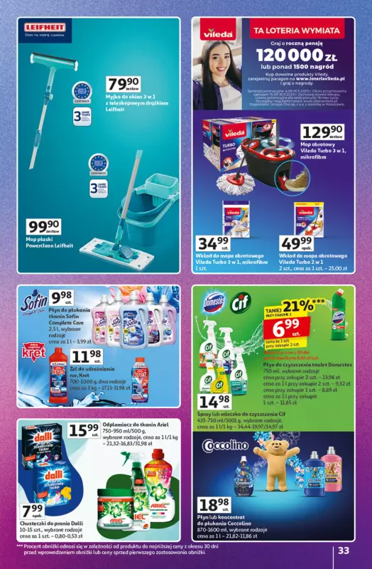 Auchan - gazetka promocyjna Znane marki duży wybór Hipermarket od czwartku 16.10 do środy 22.10 - strona 33