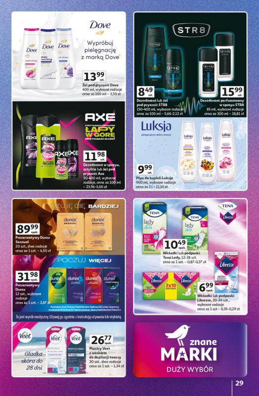 Auchan - gazetka promocyjna Znane marki duży wybór Hipermarket od czwartku 16.10 do środy 22.10 - strona 29