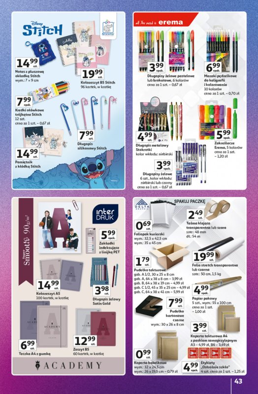 Auchan - gazetka promocyjna Znane marki duży wybór Hipermarket od czwartku 16.10 do środy 22.10 - strona 43