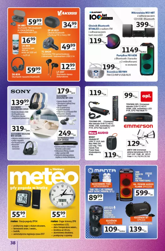 Auchan - gazetka promocyjna Znane marki duży wybór Hipermarket od czwartku 16.10 do środy 22.10 - strona 38