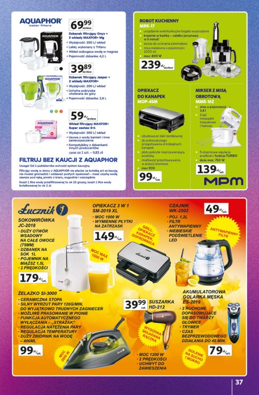 Auchan - gazetka promocyjna Znane marki duży wybór Hipermarket od czwartku 16.10 do środy 22.10 - strona 37