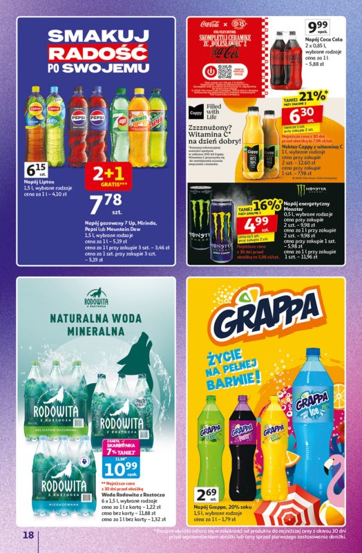 Auchan - gazetka promocyjna Znane marki duży wybór Hipermarket od czwartku 16.10 do środy 22.10 - strona 18