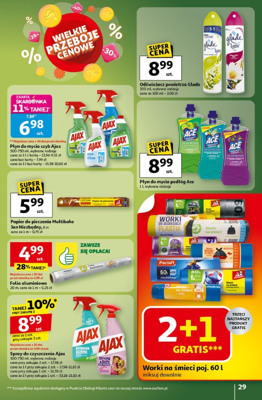 Auchan - gazetka promocyjna Wielkie przeboje cenowe Hipermarket od czwartku 16.10 do środy 22.10 - strona 29