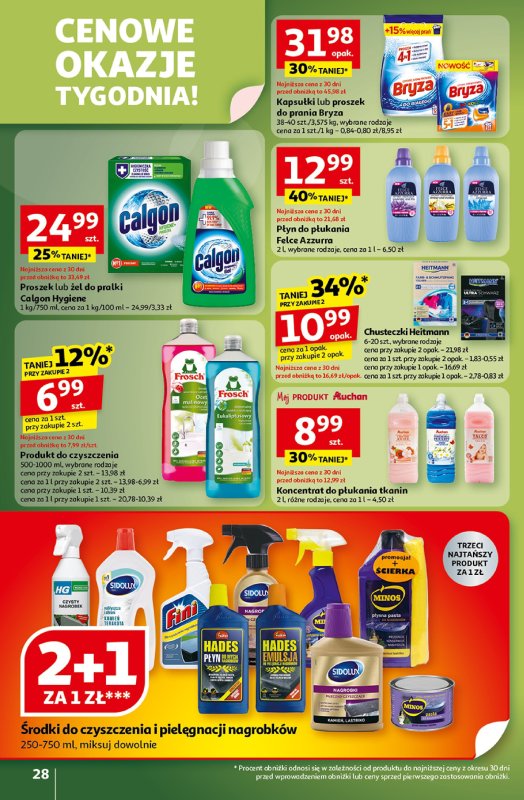 Auchan - gazetka promocyjna Wielkie przeboje cenowe Hipermarket od czwartku 16.10 do środy 22.10 - strona 28