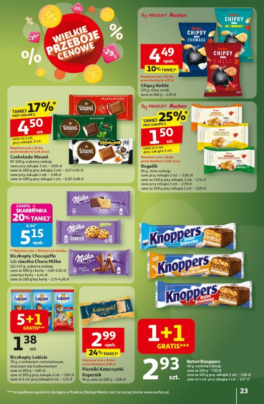 Auchan - gazetka promocyjna Wielkie przeboje cenowe Hipermarket od czwartku 16.10 do środy 22.10 - strona 23