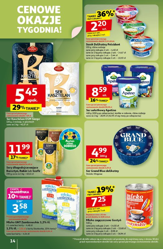 Auchan - gazetka promocyjna Wielkie przeboje cenowe Hipermarket od czwartku 16.10 do środy 22.10 - strona 14