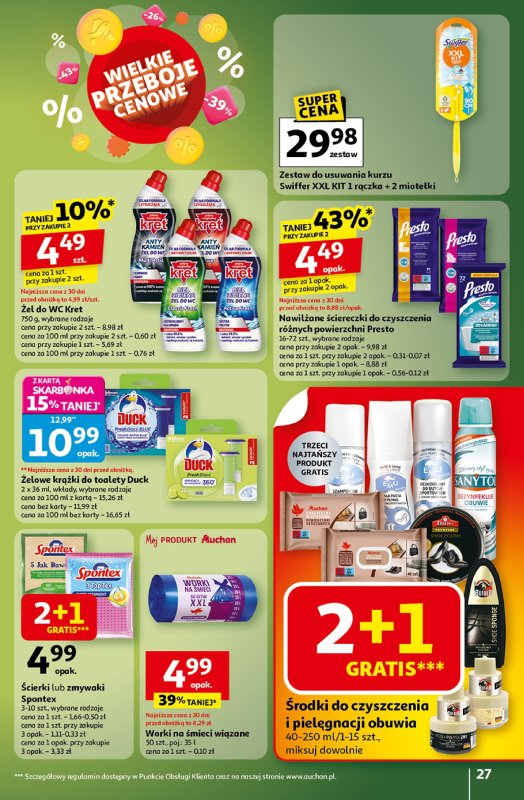 Auchan - gazetka promocyjna Wielkie przeboje cenowe Hipermarket od czwartku 16.10 do środy 22.10 - strona 27