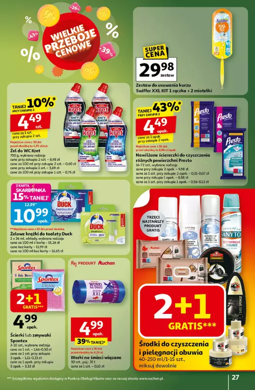 Auchan - gazetka promocyjna Wielkie przeboje cenowe Hipermarket od czwartku 16.10 do środy 22.10 - strona 27