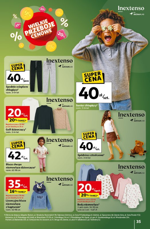 Auchan - gazetka promocyjna Wielkie przeboje cenowe Hipermarket od czwartku 16.10 do środy 22.10 - strona 35
