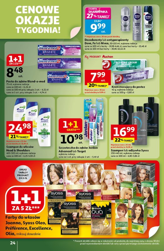 Auchan - gazetka promocyjna Wielkie przeboje cenowe Hipermarket od czwartku 16.10 do środy 22.10 - strona 24