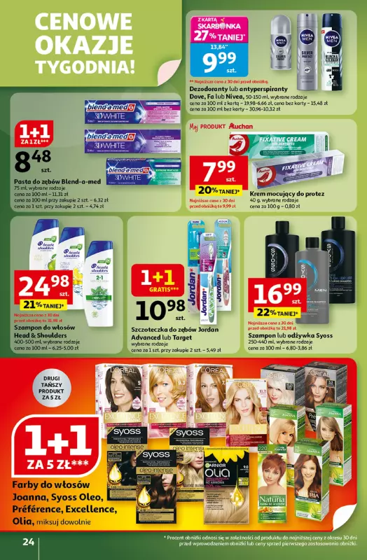 Auchan - gazetka promocyjna Wielkie przeboje cenowe Hipermarket od czwartku 16.10 do środy 22.10 - strona 24