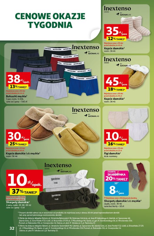 Auchan - gazetka promocyjna Wielkie przeboje cenowe Hipermarket od czwartku 16.10 do środy 22.10 - strona 32