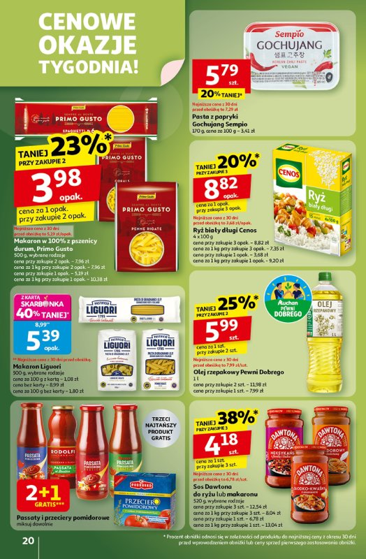 Auchan - gazetka promocyjna Wielkie przeboje cenowe Hipermarket od czwartku 16.10 do środy 22.10 - strona 20