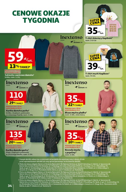 Auchan - gazetka promocyjna Wielkie przeboje cenowe Hipermarket od czwartku 16.10 do środy 22.10 - strona 34