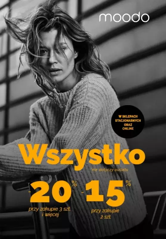 Moodo - gazetka promocyjna Wszystko -15% przy zakupie 2 szt. lub -20% za min. 3 szt. od czwartku 09.10 