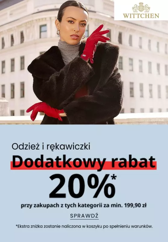 Wittchen - gazetka promocyjna Do -20% na odzież i rękawiczki od piątku 17.01 