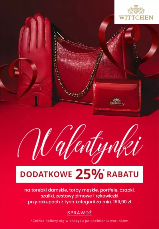 Wittchen - gazetka promocyjna Dodatkowe -25% na Walentynki od wtorku 04.02 do wtorku 11.02