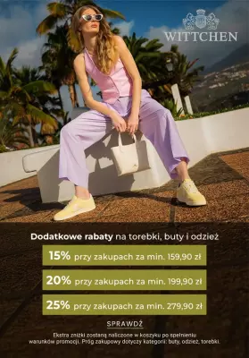 Wittchen - gazetka promocyjna Dodatkowe rabaty do -25% od środy 07.05 