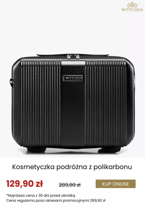 Wittchen - gazetka promocyjna Dodatkowe rabaty na walizki i kosmetyczki! od środy 17.09  - strona 7