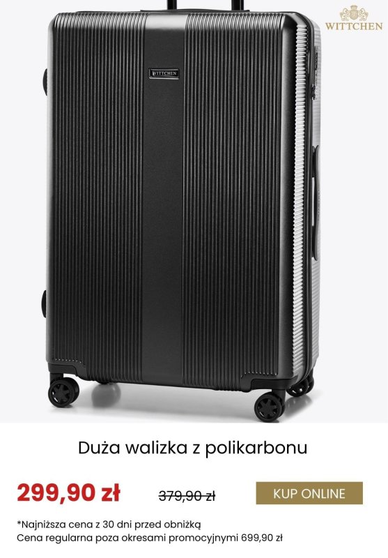 Wittchen - gazetka promocyjna Dodatkowe rabaty na walizki i kosmetyczki! od środy 17.09  - strona 6