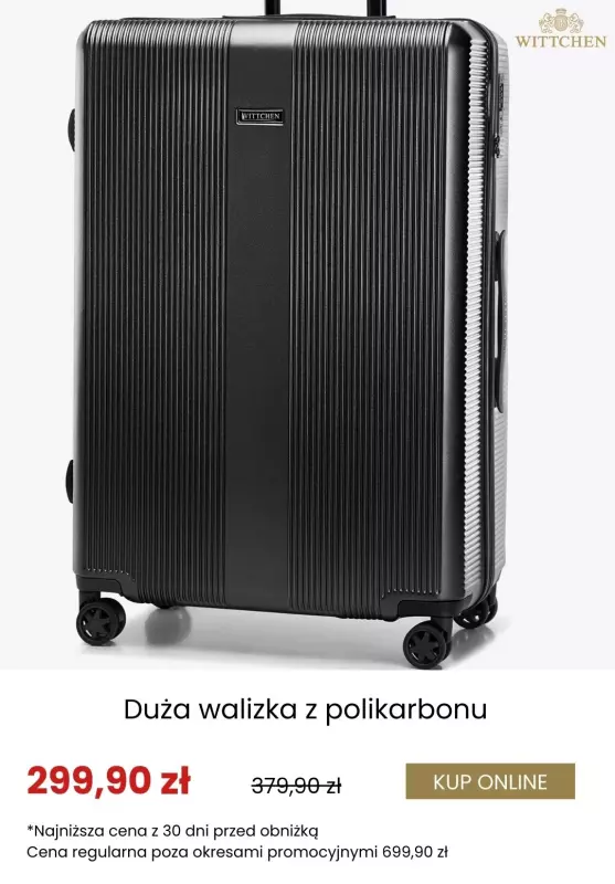 Wittchen - gazetka promocyjna Dodatkowe rabaty na walizki i kosmetyczki! od środy 17.09  - strona 6