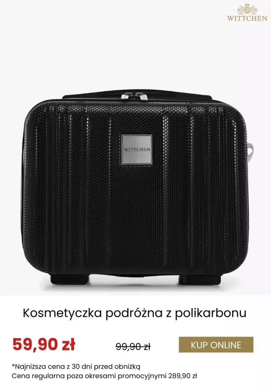 Wittchen - gazetka promocyjna Dodatkowe rabaty na walizki i kosmetyczki! od środy 17.09  - strona 3