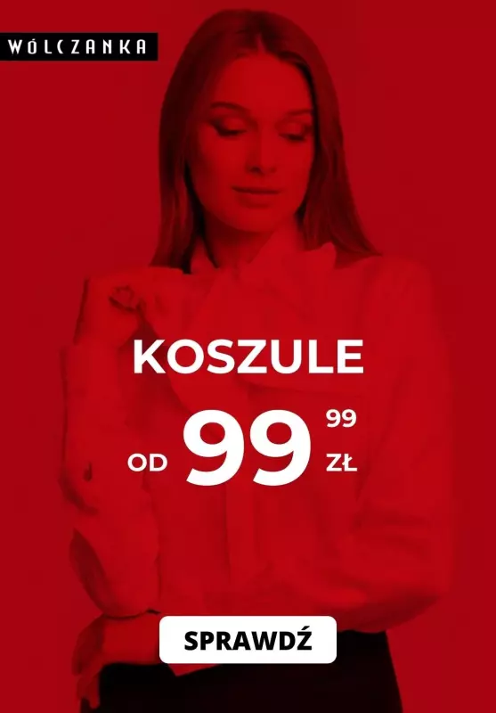 Wólczanka - gazetka promocyjna Koszule damskie od 99,99 zł od środy 23.02 
