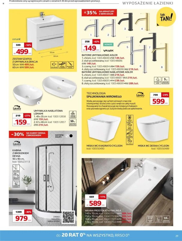 Komfort - gazetka promocyjna Gazetka od środy 07.05 do wtorku 10.06 - strona 29