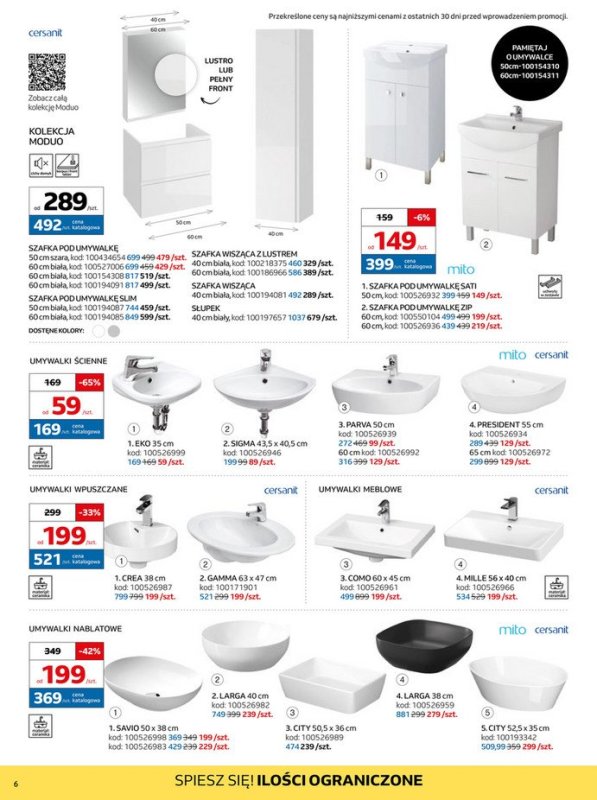 Komfort - gazetka promocyjna Gazetka Łazienka od środy 14.05 do czwartku 03.07 - strona 6
