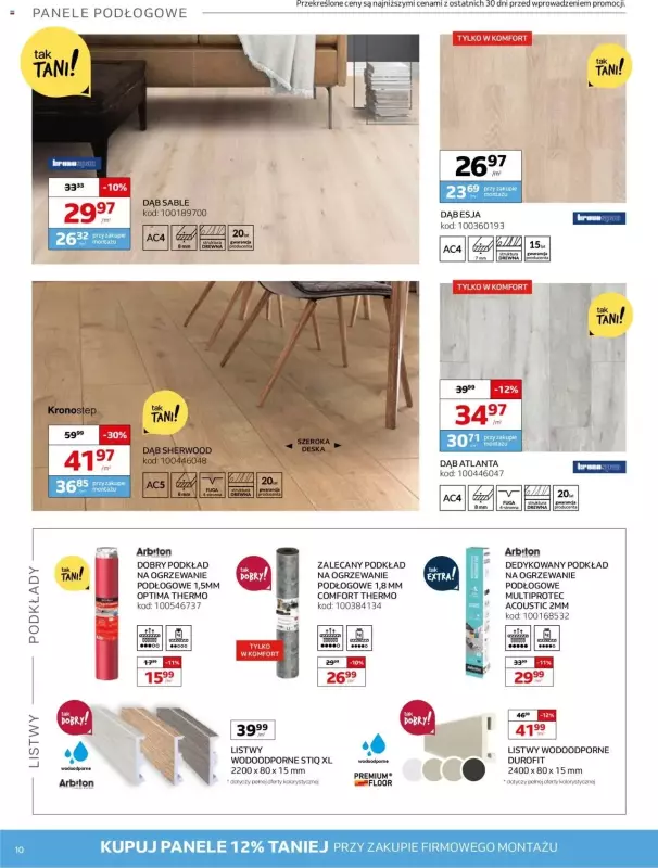Komfort - gazetka promocyjna Gazetka od środy 11.06 do wtorku 15.07 - strona 10