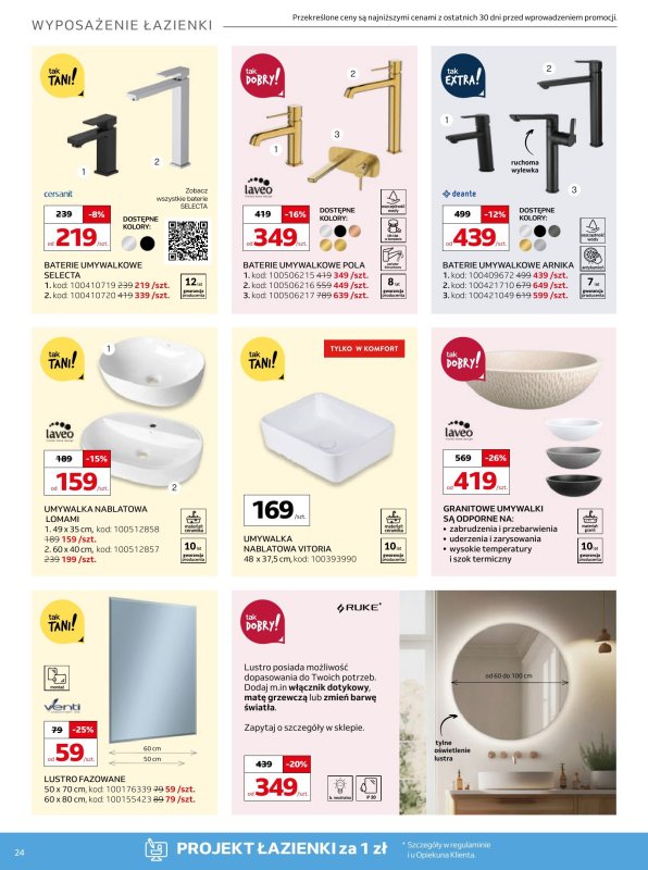 Komfort - gazetka promocyjna Gazetka od środy 16.07 do wtorku 12.08 - strona 24