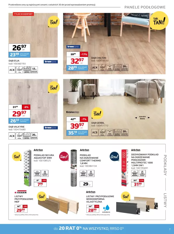 Komfort - gazetka promocyjna Gazetka od środy 16.07 do wtorku 12.08 - strona 7