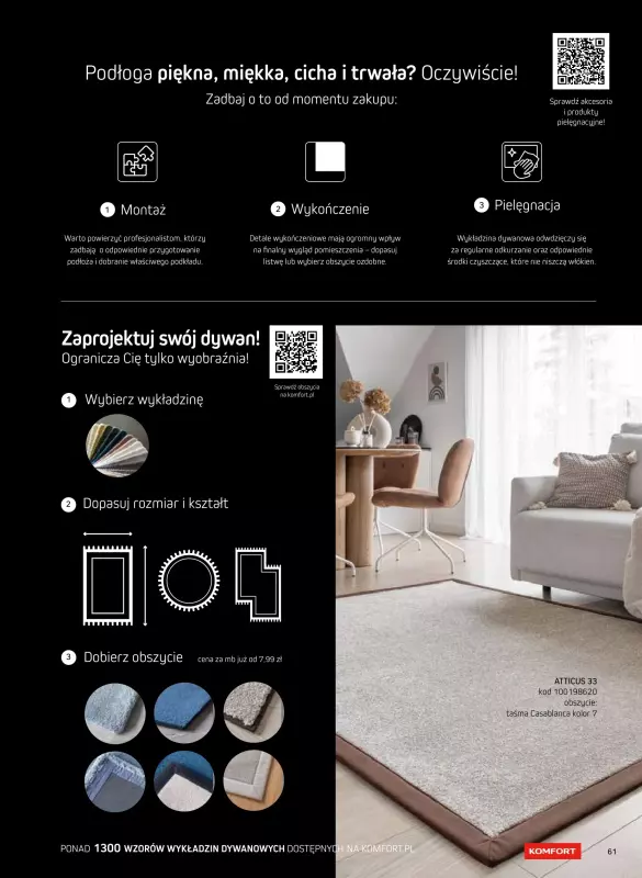 Komfort - gazetka promocyjna Katalog podłogi i drzwi 2024/2025 od poniedziałku 01.01 do środy 31.12 - strona 61