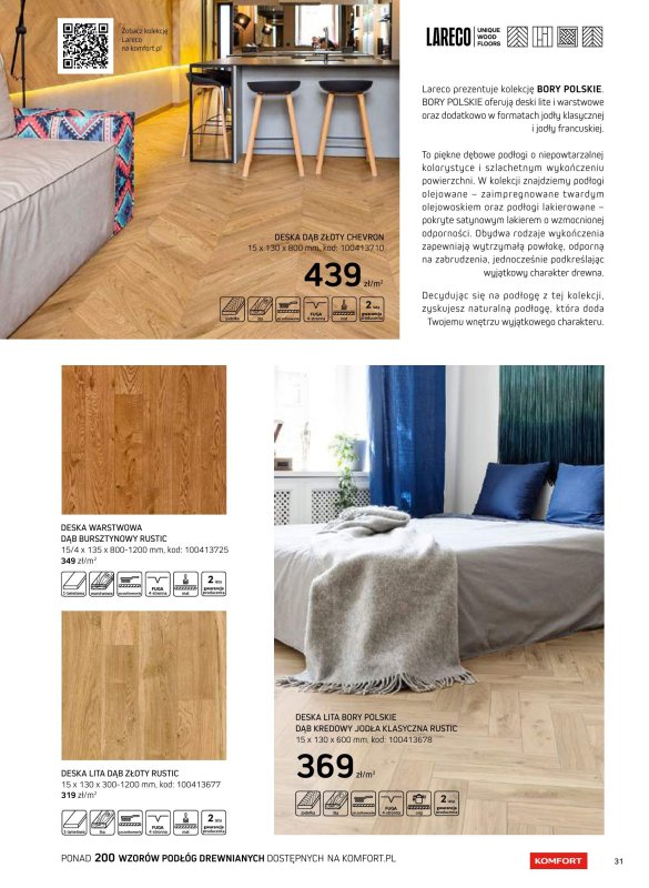 Komfort - gazetka promocyjna Katalog podłogi i drzwi 2024/2025 od poniedziałku 01.01 do środy 31.12 - strona 31