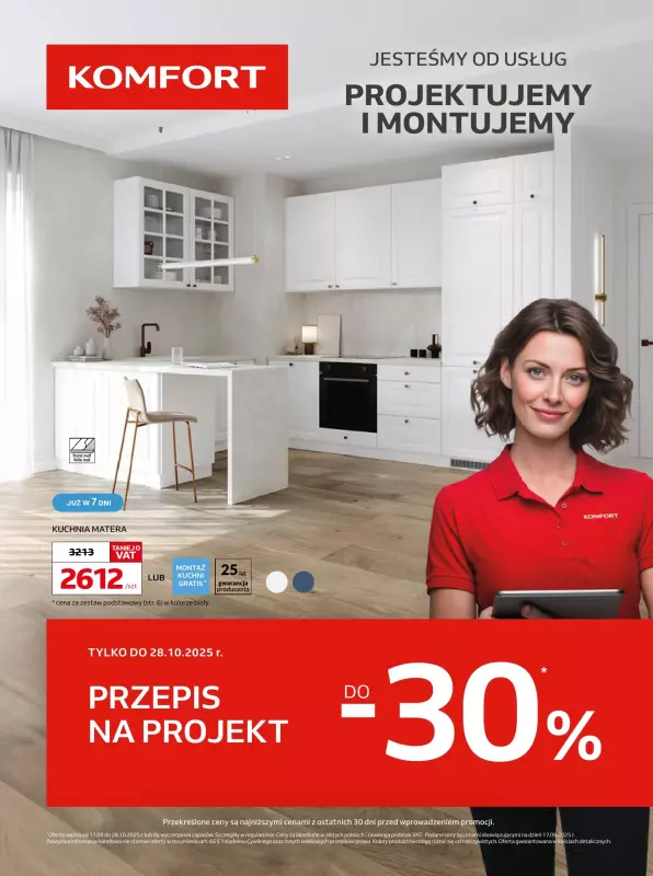 Komfort - gazetka promocyjna Gazetka od środy 17.09 do wtorku 28.10